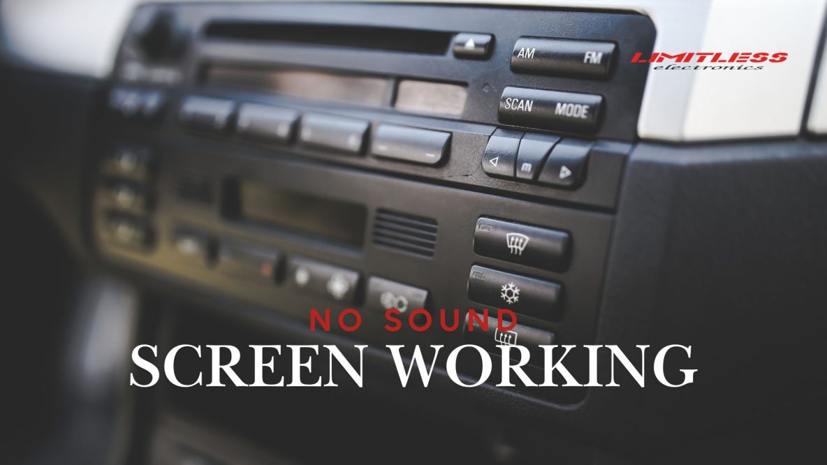 how to fix no sound on car radio but screen working