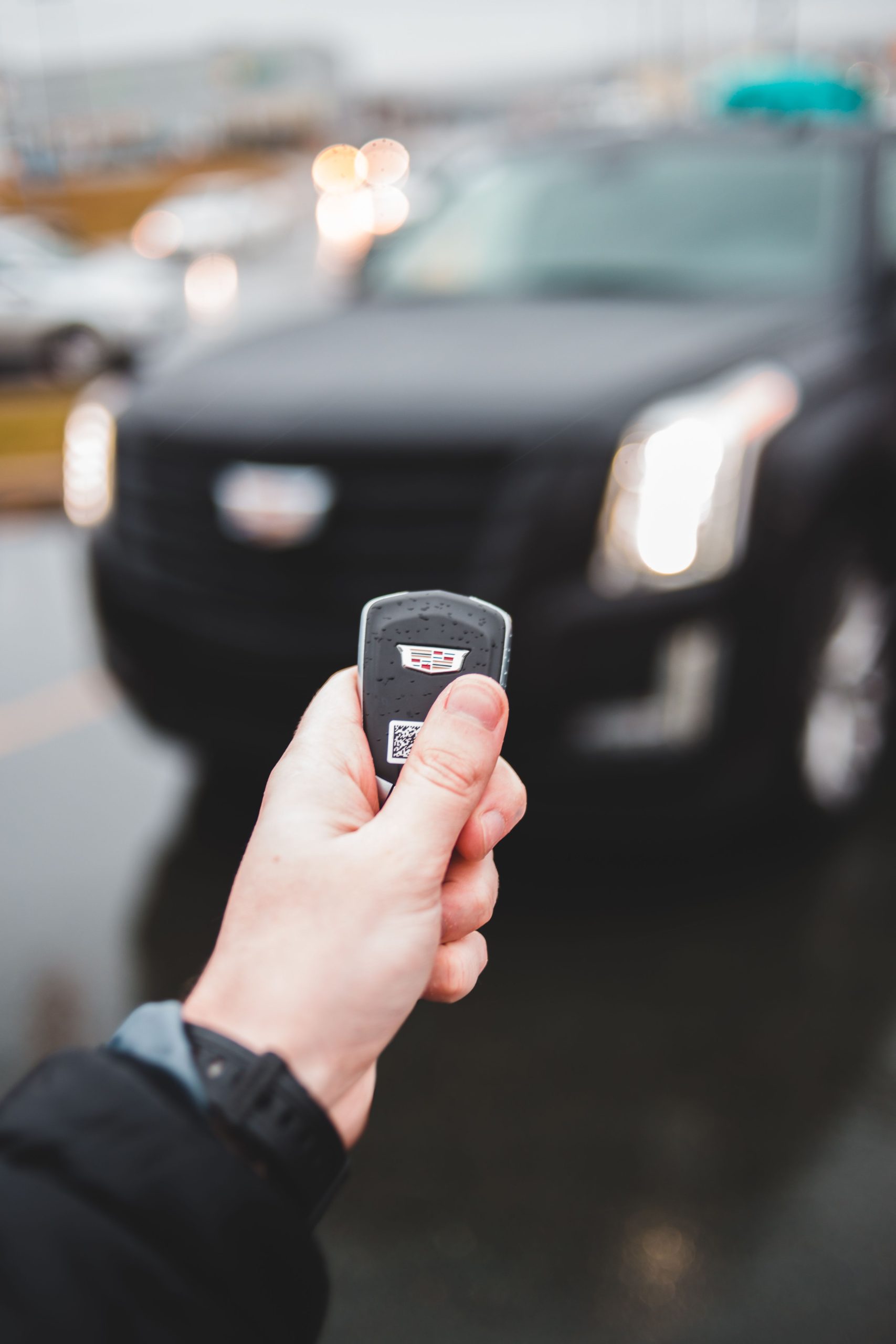 push button or remote start car warming up in cold weather